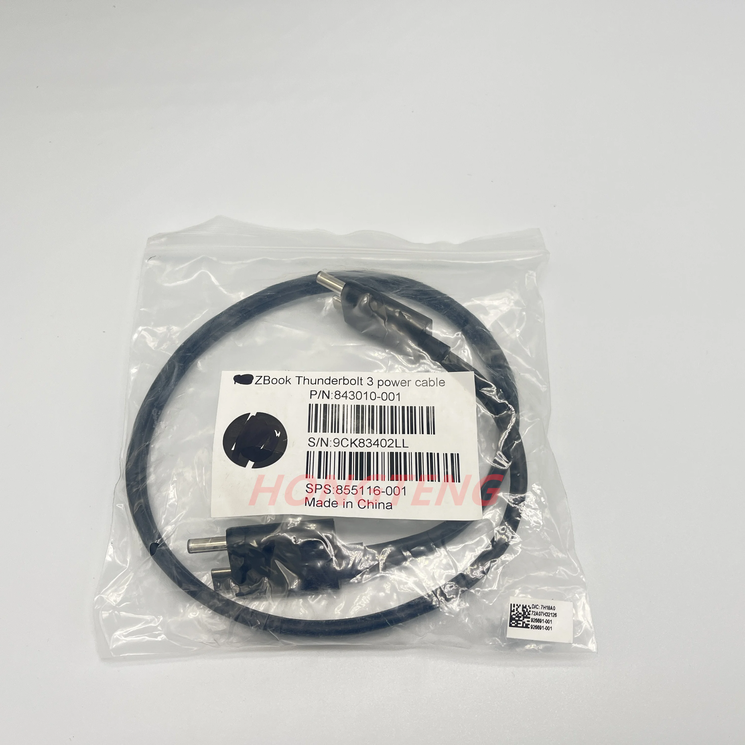 New Genuine FOR HP ZBook Thunderbolt 3 Power Cable A 843010-001 TEST OK