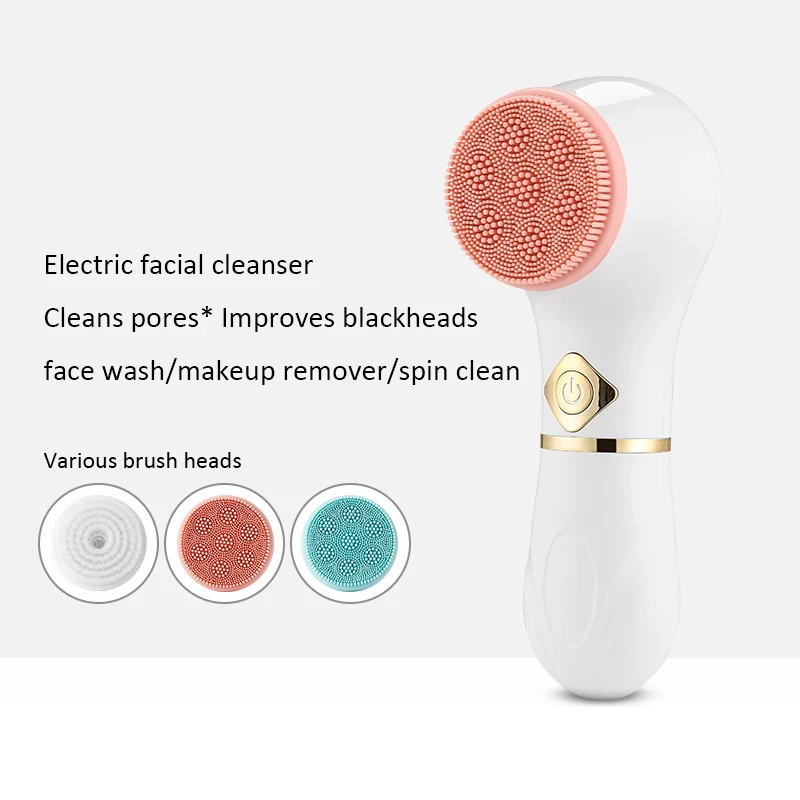 2026 New Multi functional Three in One Electric Massage Cleansing Machine with Brush and Silicone Brush for Deep Cleaning - view 2