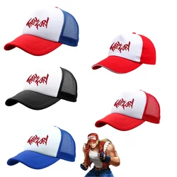 Street Game KOF Fatal Fury Terry Bogard Coser King of Fighters Baseball Cap Cosplay Adjustable Hat Sports Gift Boxer Prop