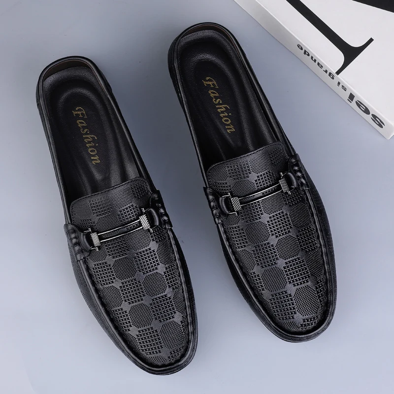 White Loafers High Quality Mens Business Shoes Genuine Leather Man Casual Shoes Luxury Brand Formal Comfy Moccasins Slip on Shoe