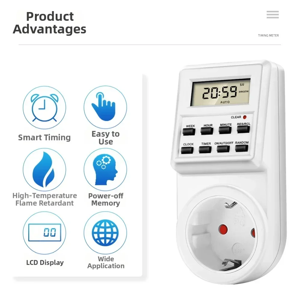 For Kitchen For Home Security Electronic Timer Smart Timer Automatic On off Smart Scheduling For Home Appliances