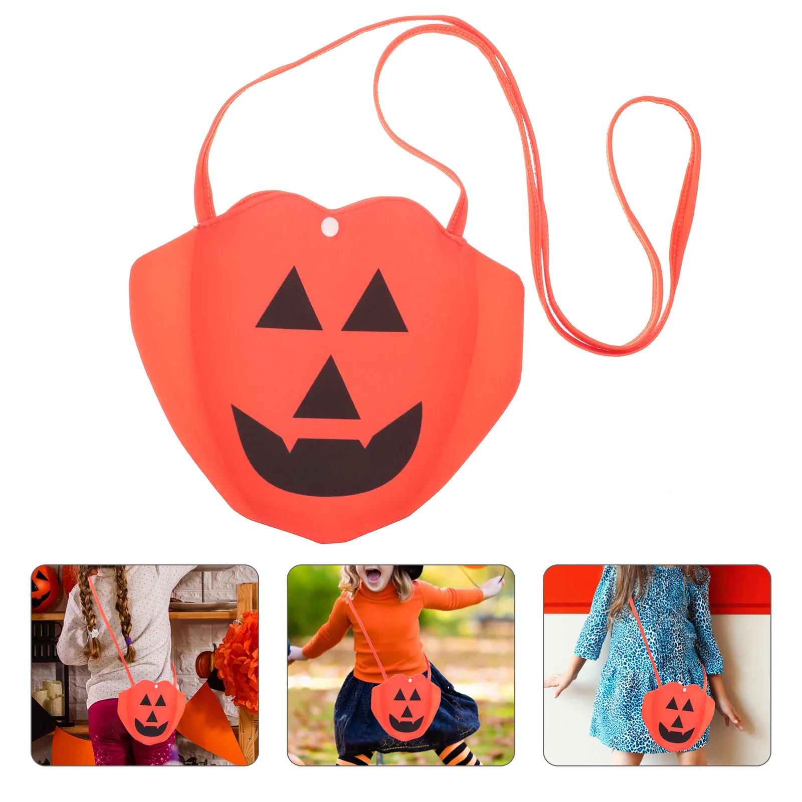 

Halloween Candy Bag Pumpkin Pattern Gift Packaging Party Supplies Trick Or Treating Tote Gift Pouch Halloween Treat