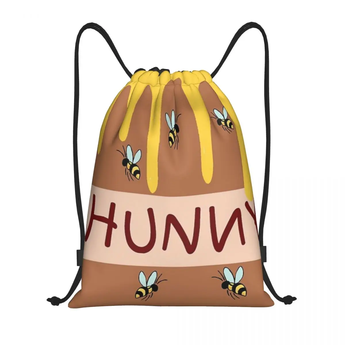 Custom Pattern Logo Drawstring Bag The Hunny Pot Travel Backpack Student Storage Bag School Bag  ꦫ