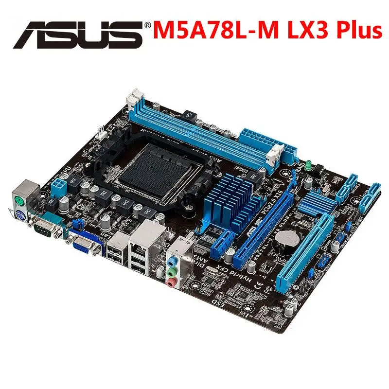 Go! ASUS M5A78L-M LX3 Plus Motherboard M5A78L M LX 3 Plus Socket AM3+ Systemboard DDR3 AMD 760G 16GB Desktop Mainboard Used