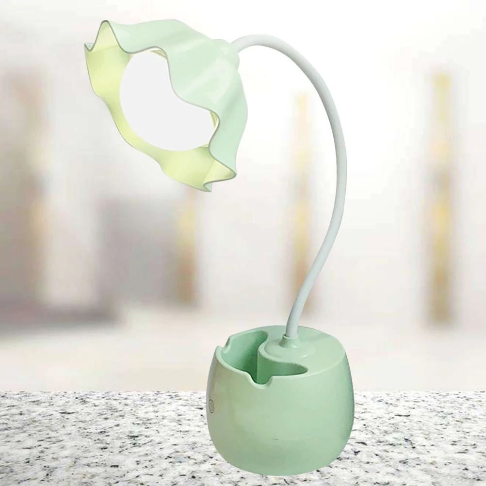 Portable Desk Lamp Light Study Lamp USB Touch Premium Material Non Flickering Eye Protection Flower Design