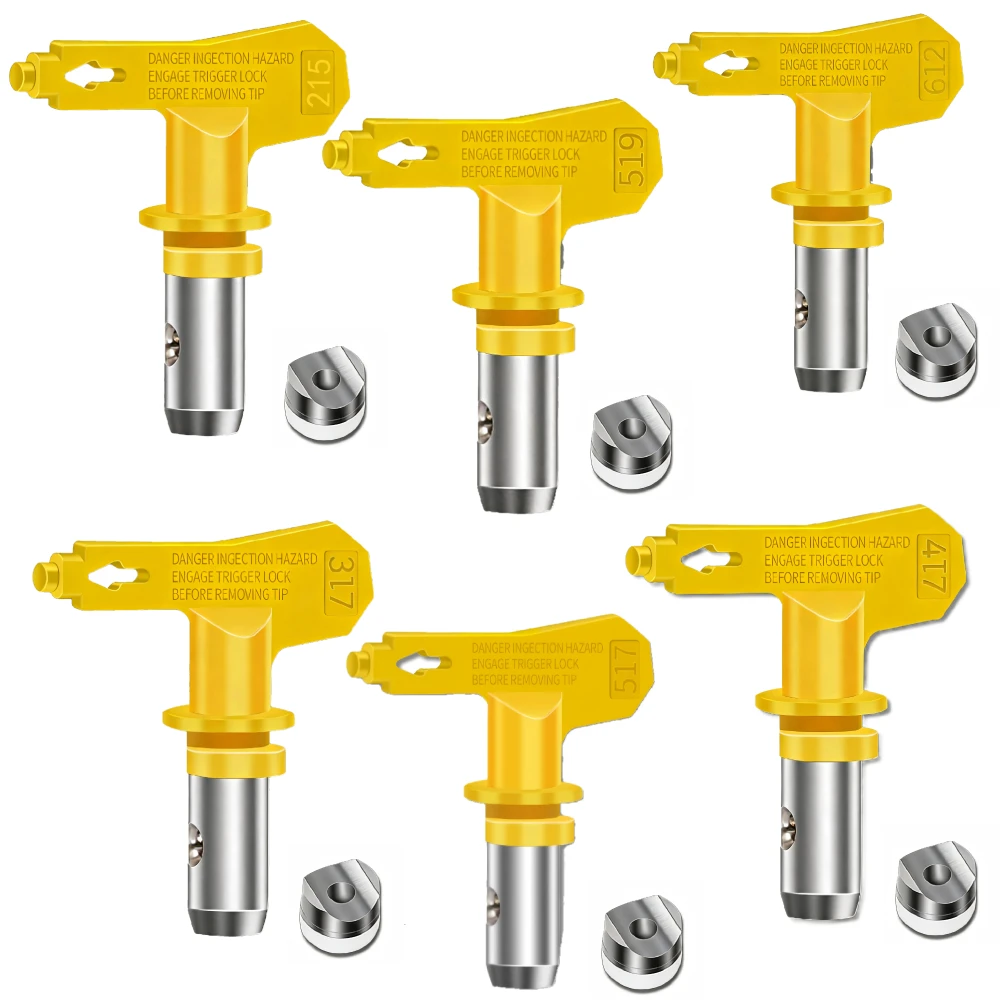 Spray Gun Nozzle Kit 215 621 517 417 317 519 Combination 6 Filter Elements （Optional）Airless Nozzle Set Sprayer