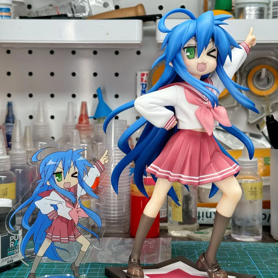 Original FuRyu Lucky Star Izumi Konata Trio-Try-iT Figur Actionfigur Spielzeug PVC-Modell Sammlerstück Anime Figurine Puppe Geschenk