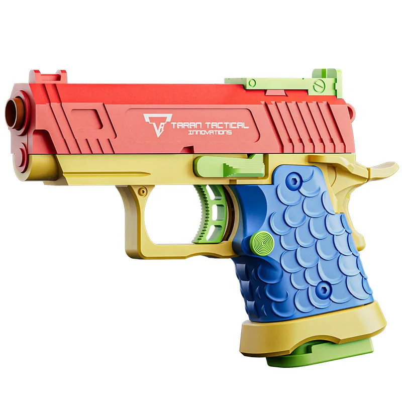 

Realistic Shell Ejecting Gun Blowback Empty Hanging Continuous Firing Battle Toy Pistol Model Toy Gun Gift Set