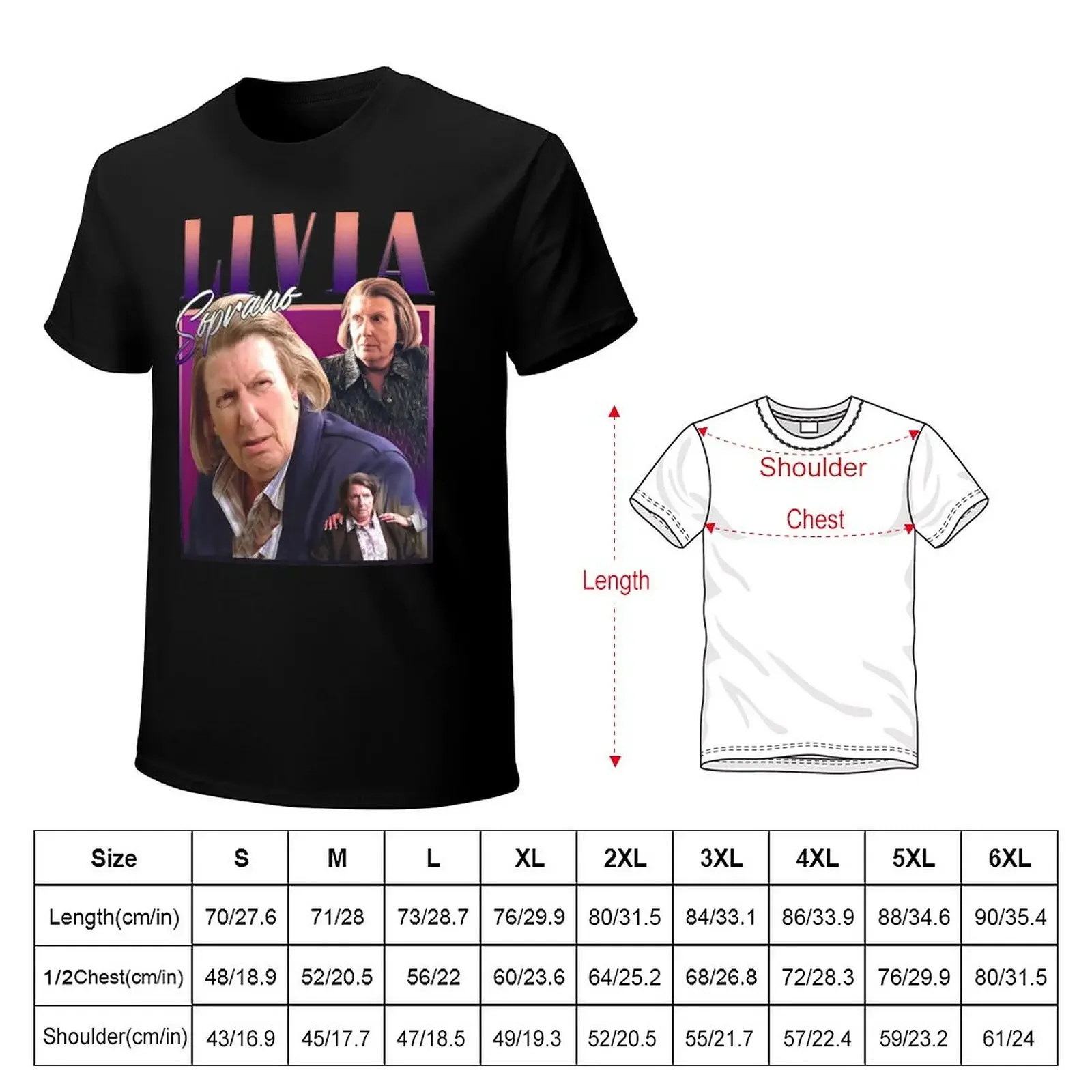 Livia-Soprano T-Shirt boys animal print sweat anime clothes funny t shirts for men