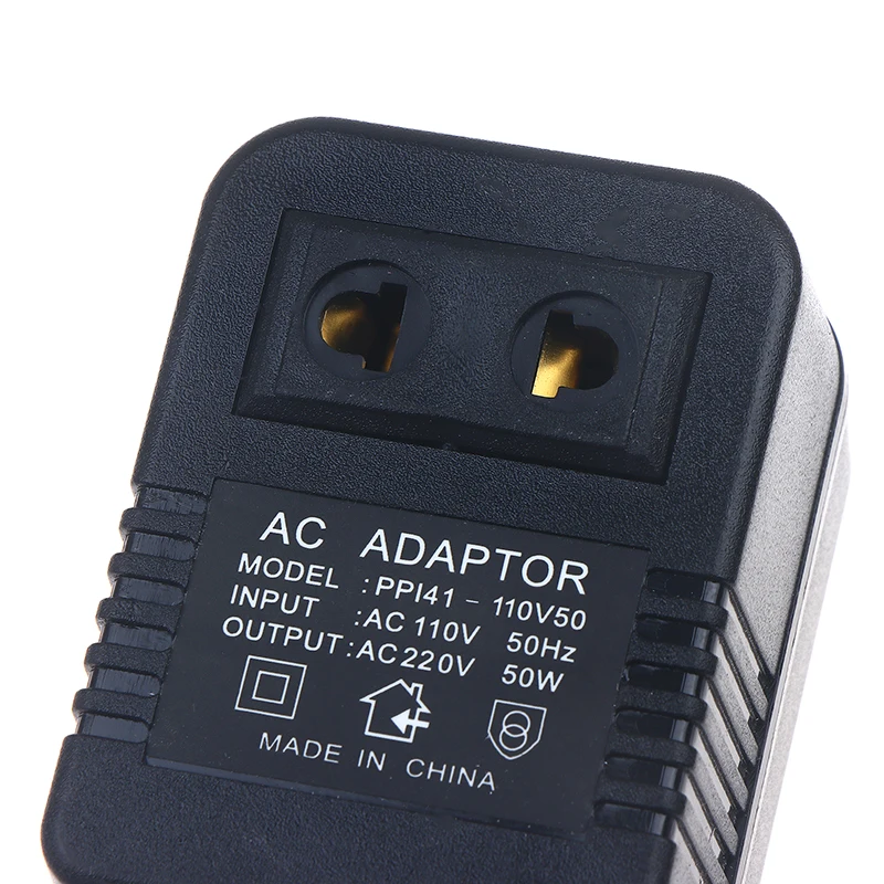EU US Plug Step Down Transformer Travel Adapter AC220V To 110V Or 110 To 220V Converter 50W Voltage Converter Regulator