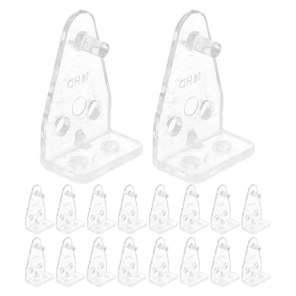 Soportes de sujeción para persianas de plástico transparente, Clips de soporte de riel inferior de 1 pulgada, repuesto seguro para persianas horizontales, 24 Uds.