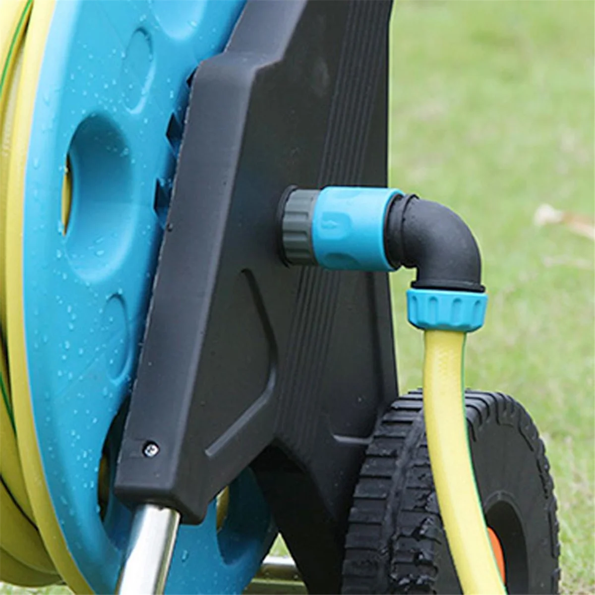 A72P 90 درجة الكوع موصل سريع 16 مللي متر ABS حديقة الري خرطوم غسيل السيارات الاتصال السريع صنبور موصل #5