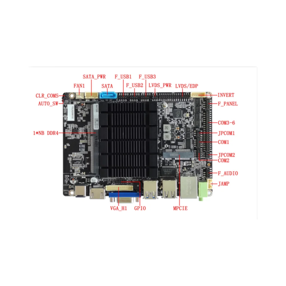 BGA1090 4K Itx Motherboard In-tel J4025 N4020 N4120 J5040 N5030 Processor Quad Core Ddr4 16GB RJ45 LAN MINI_PCIE  for Gaming