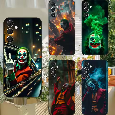 Cool J-Jokers-C-Clown Phone Case For Samsung S25,S24,S21,S22,S23,S30,Ultra,S20,Plus,Fe,Lite,Note,10,9,5G Black Cover