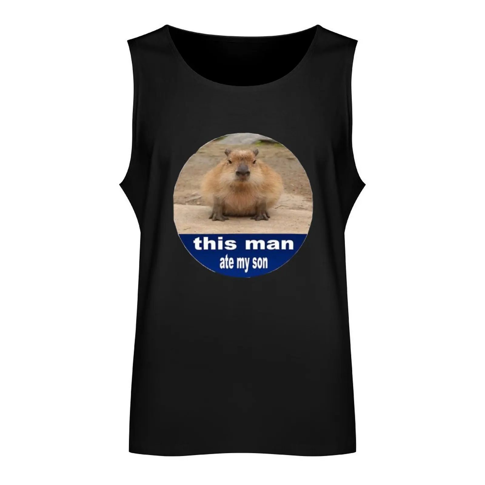 capybara Tank Top Gym wear fitness clothing for men