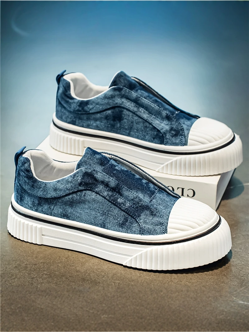 

Casual Canvas Men's Shoes Summer 2026 Trendy Brand Youth Slip-On Sports Soft Bottom Anti-Slip Board Shoes Breathable round Toe