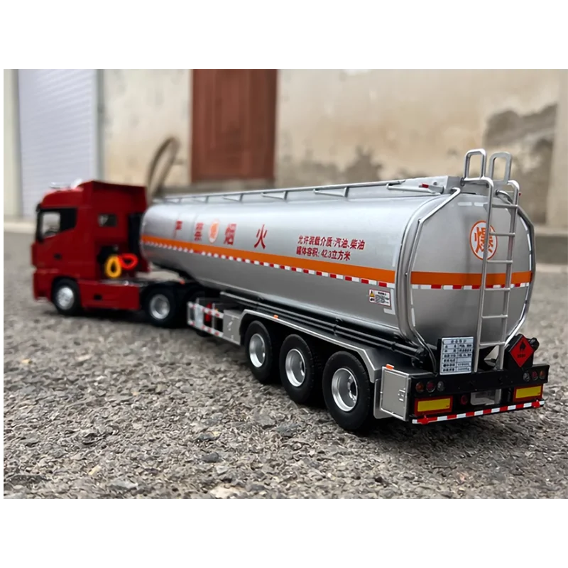 Diecast 1:36 Scale Foton Ouman EST-A Container Tank Truck Transport Container Alloy Simulation Vehicle Model Collection Gift