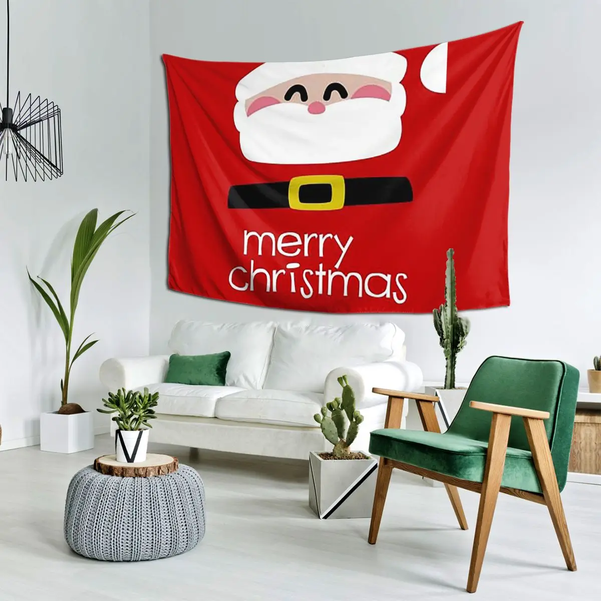 

Merry Christmas Santa Claus Tapestry Wall Hanging Aesthetic Home Decor Tapestries for Dorm Room