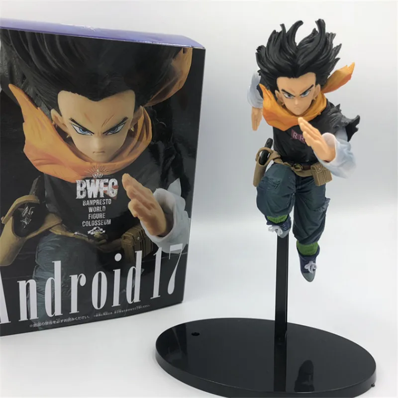 Girlei Dragon Ball Z Figure Girl No.17 Android 17 Sprinting PVC Action Figure Anime DBZ Goku Vegeta Super Saiyan Model Toy