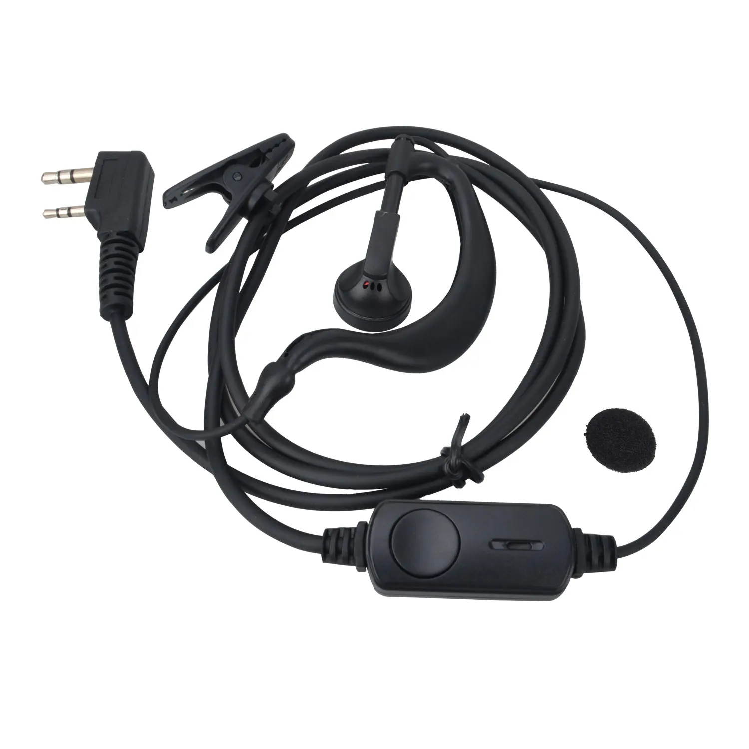 Wired Mic Headset Handheld Walkie Talkie Ohrhörer mit PTT K-stecker Kopfhörer für Baofeng BF-480 PuXing Zwei Funkgeräte