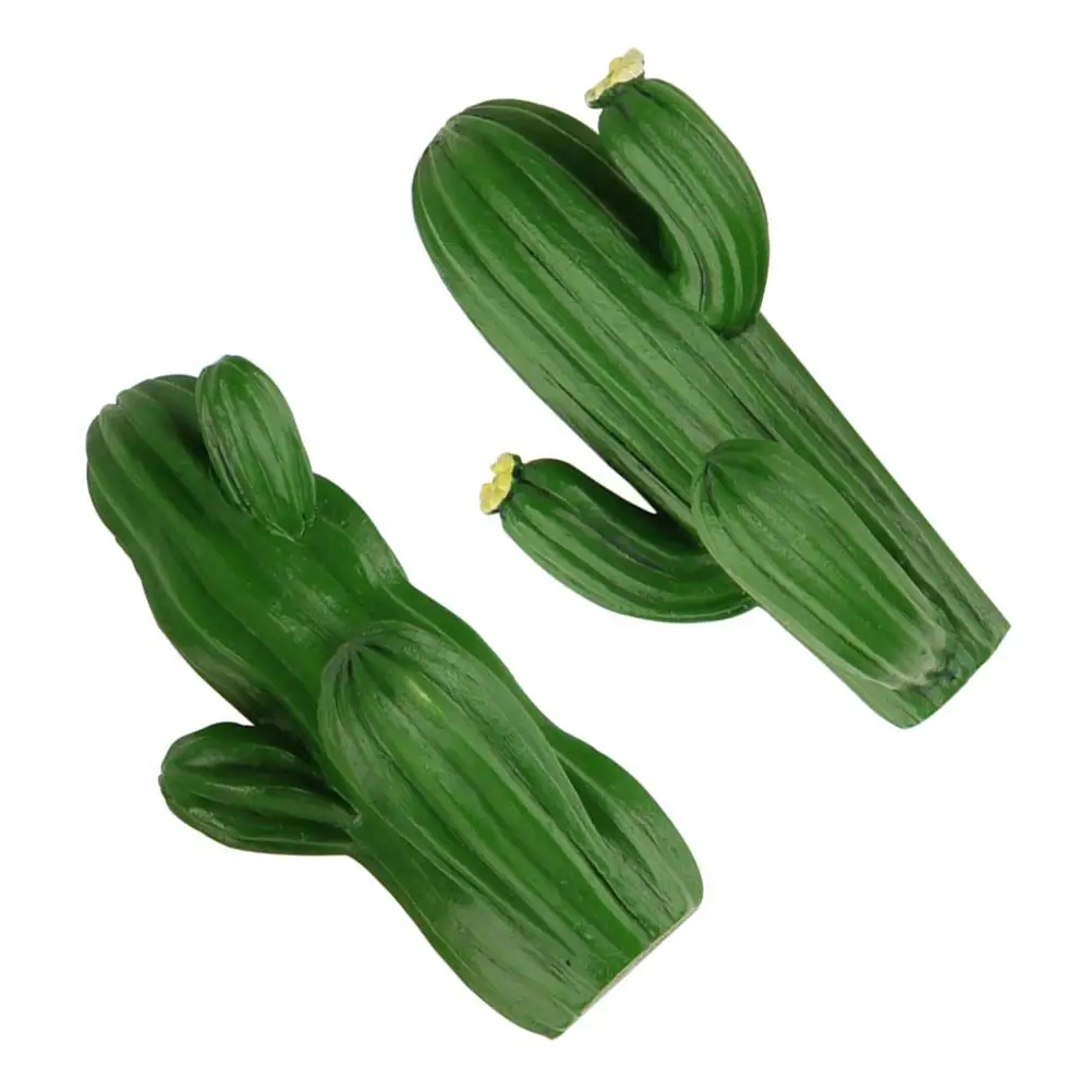 

2 Pcs Cactus Wall Hooks Stainless Steel Resin Nail- Office Decor Hanging Coats Scarves Keys