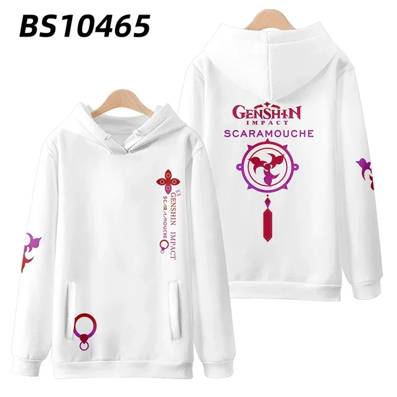 

ss13Genshin Impact 3D принт толстовка на молнии для женщин и мужчин графический свитшот уличная одежда хип-хоп Scaramouche косплей на молнии с капюшоном Jack