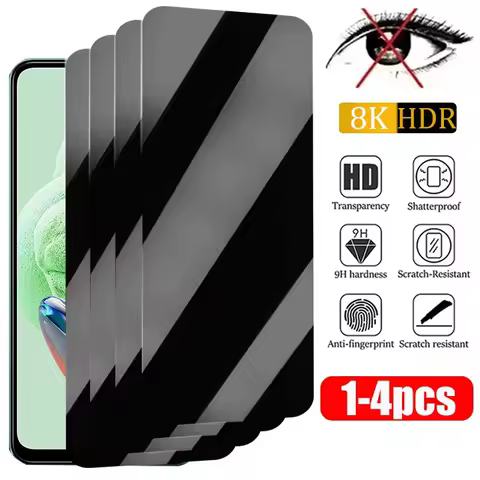 1-4PCS Privacy Screen Protector For Poco X7 F7 M7 X6 M6 Pro X5 X4 X3 M5 M4 F4 F3 Pro Anti-spy Glass for Poco C75 C71 C65 C40 C31