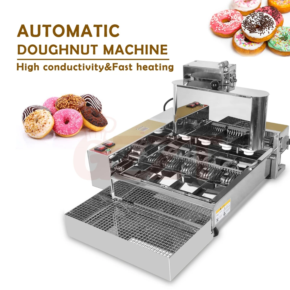 Automatic Mini Mochi Donut Fryer 3 Shape Mini Lokma Donut Maker Machine Sweet Ball Pon De Ring Donut Making Machine Commercial