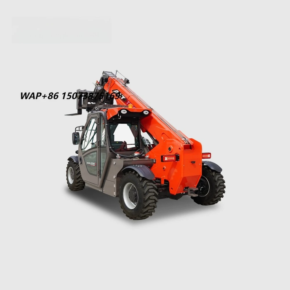 2.5 Ton 4WD Telehandler Hydraulic Torque Converter Telescopic Forklift Multi Steering Modes Rough Terrain Forklift