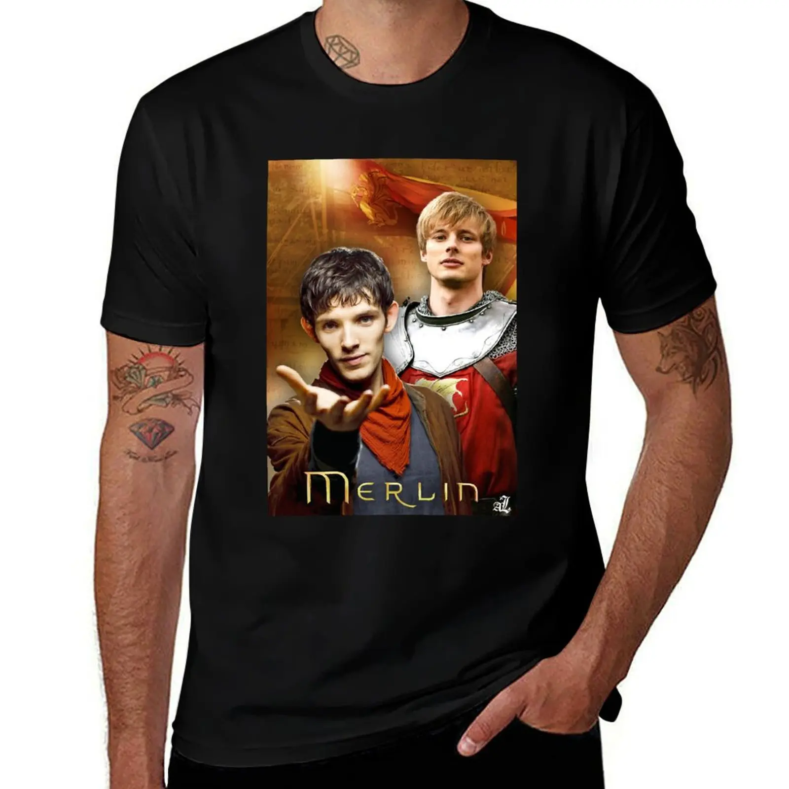 Nice Keepsake Bbc Merlin Gifts For Everyone T-Shirt Lightweight Sport Basic T-Shirt