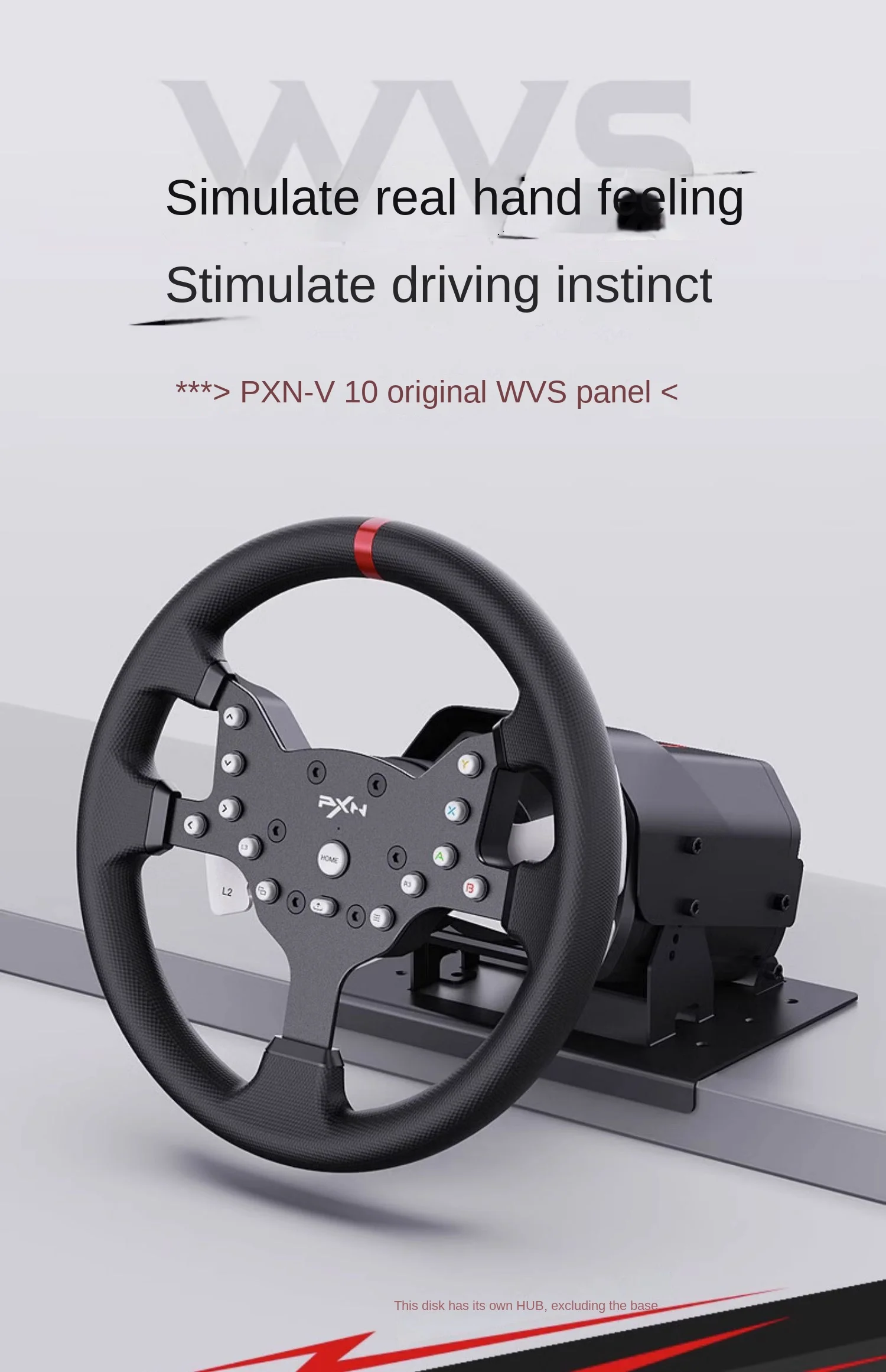 PXN V10 racing simulator WVSF game steering wheel modification