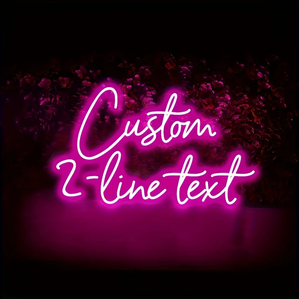 

Custom Wedding Neon Signs Personalized Names Party Decor Bedroom Wall Art LED Lights Gender Display Gifts Anniversary LED Neon