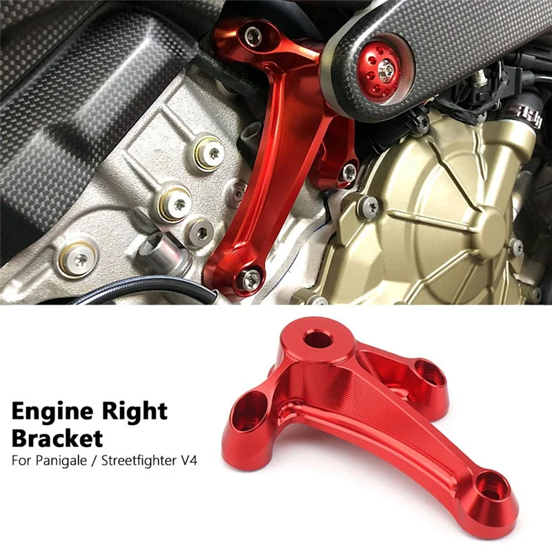 A51K-Motorcycle Engine Support Bracket For DUCATI Streetfighter V4 PANIGALE Panigale V4 Engine Right Upper Bracket Parts (Titani - Image 3