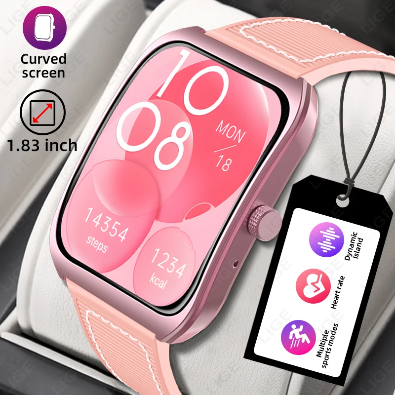 

LIGE 2025 New Bluetooth Call Smart Watch Voice Assistant Full Touch Screen Sports Fitness Tracker Smartwatch For Women Men