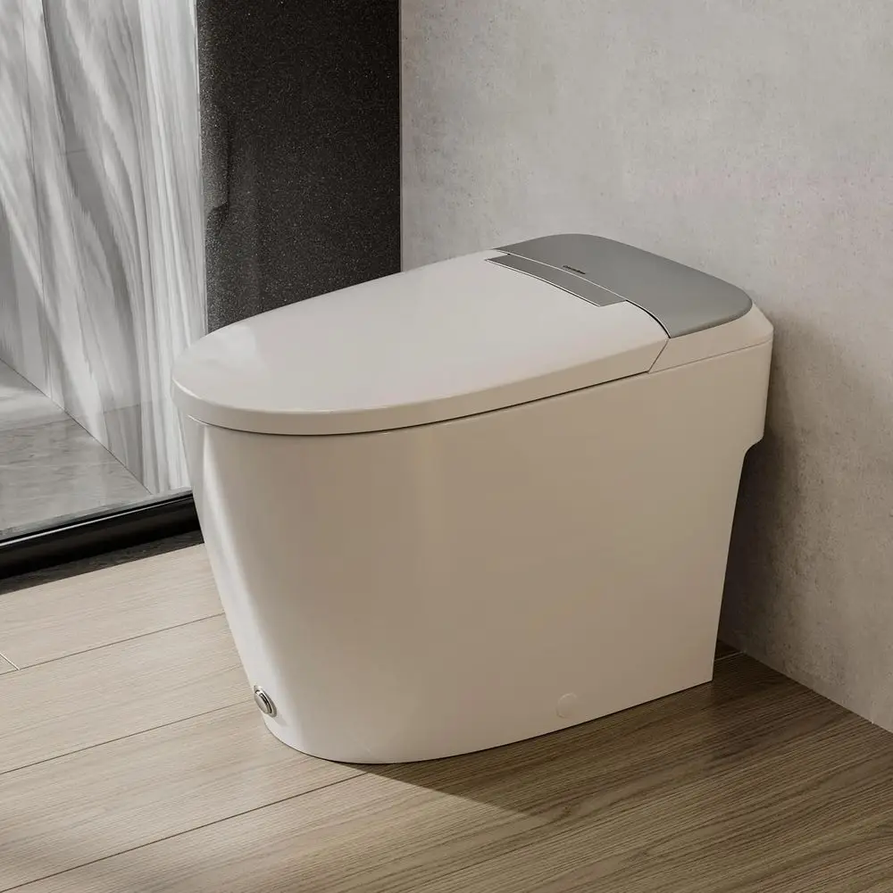 

CD-W10V-SI Неэлектрический удлиненный интеллектуальный унитаз, смыв карты 1000 грамм, высота комфорта RO, встроенная система под давлением воздуха для