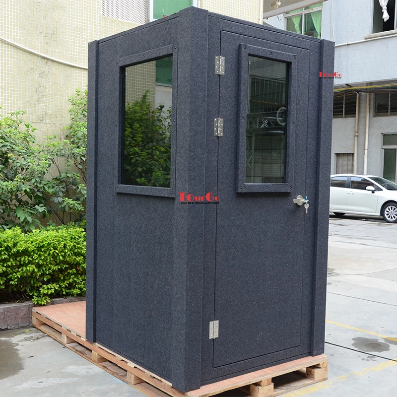 كشك عازل للصوت سهل التجميع محمول للتكبير/التسجيل