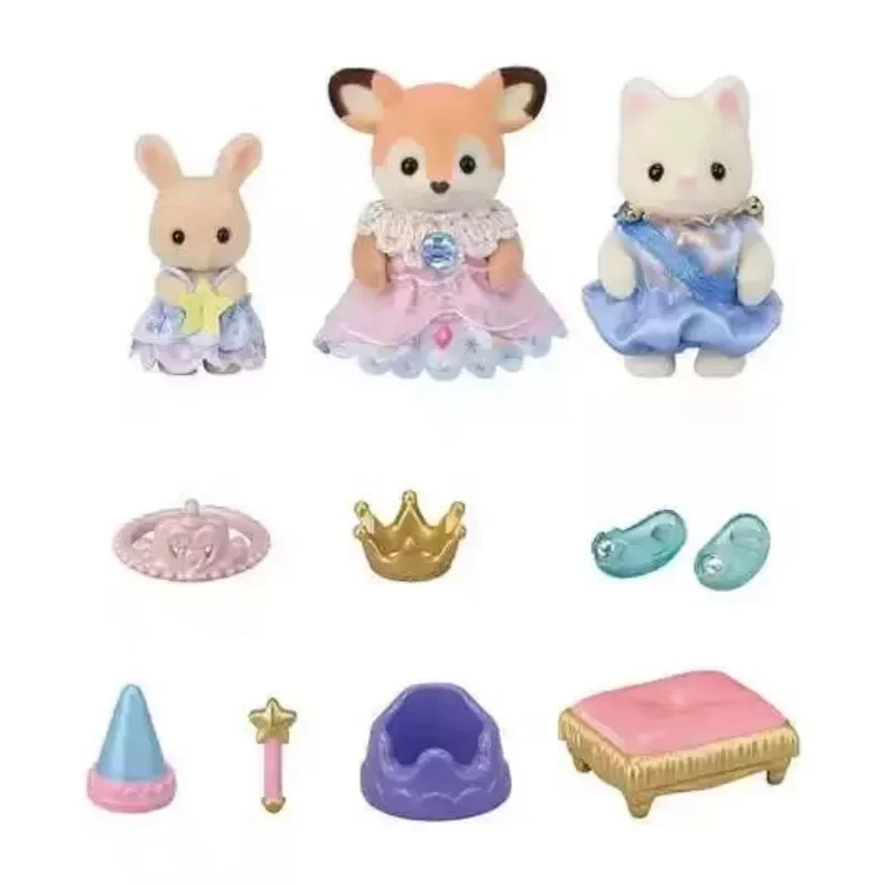 Famiglia Sylvanian culla Goodnight rabbit sleep and marshmallow mouse bath shampoo set da bagno ragazza play house simulazione doll