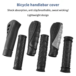 1 Pair Bicycle Handle Cover Rubber Grips Bicycle Handlebar Protect Cover Anti-slip Bicycle Protective Gear Bike Accessories