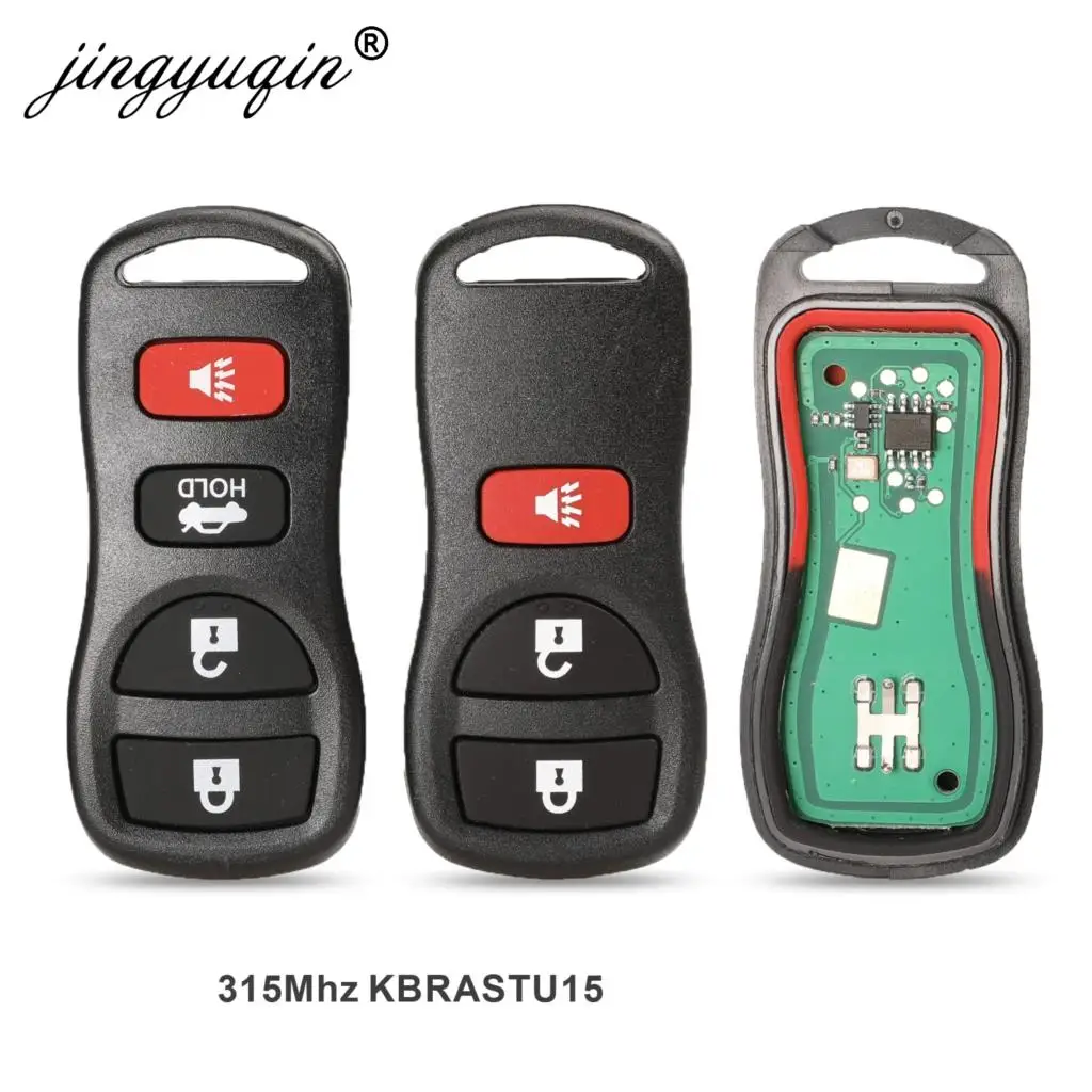 

jingyuqin 10X 3BTN 315Mhz Remote key Fob For Nissan Armada Frontier Murano Pathfinder Quest Titan Xterra 2002-2007 Original keys