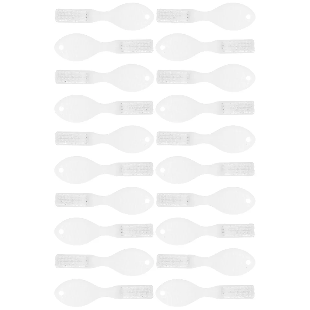 20 Pcs Prison Toothbrush Value Mini Toothbrushes Small Spoon Plastic Portable Durable for