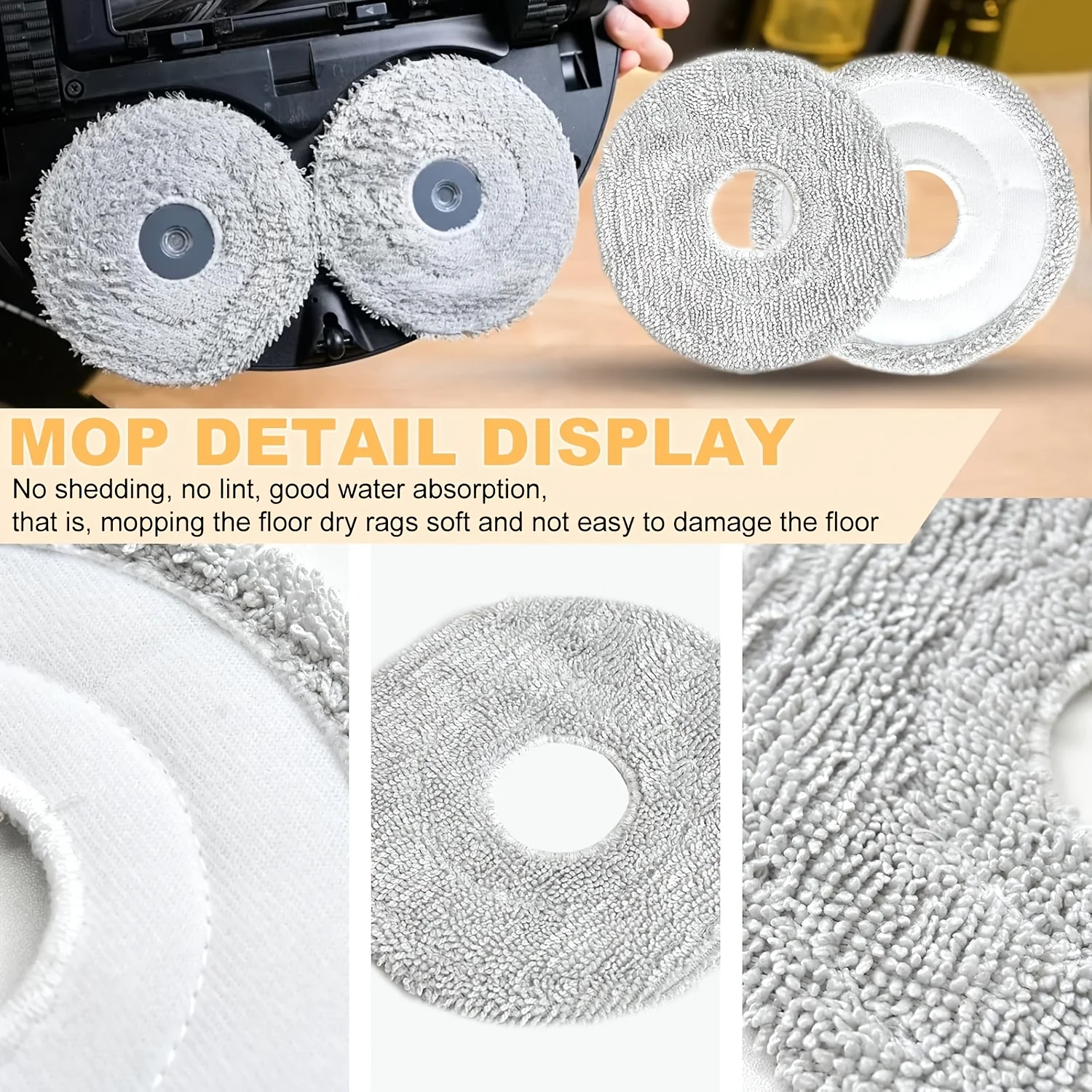 30-Piece Accessory Kit for Dreame X50/L50/L40S & Mova V50 Ultra Vacuum Parts (Main/Side Brushes, Filters, Dust Bags, Mop Pads)