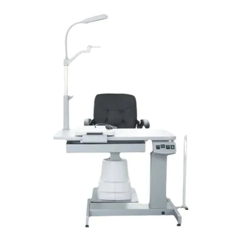 C-180A Optometry Refractor Unit Fixed Table Electric Lift Refraction Chair Stand Combo