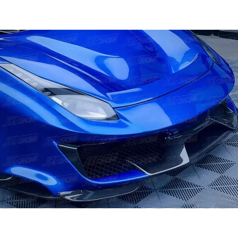OEM STYLE HALF CARBON FIBER BODY KIT FRONT BUMPER for 2018-2020 FERRAR 488 PISTA