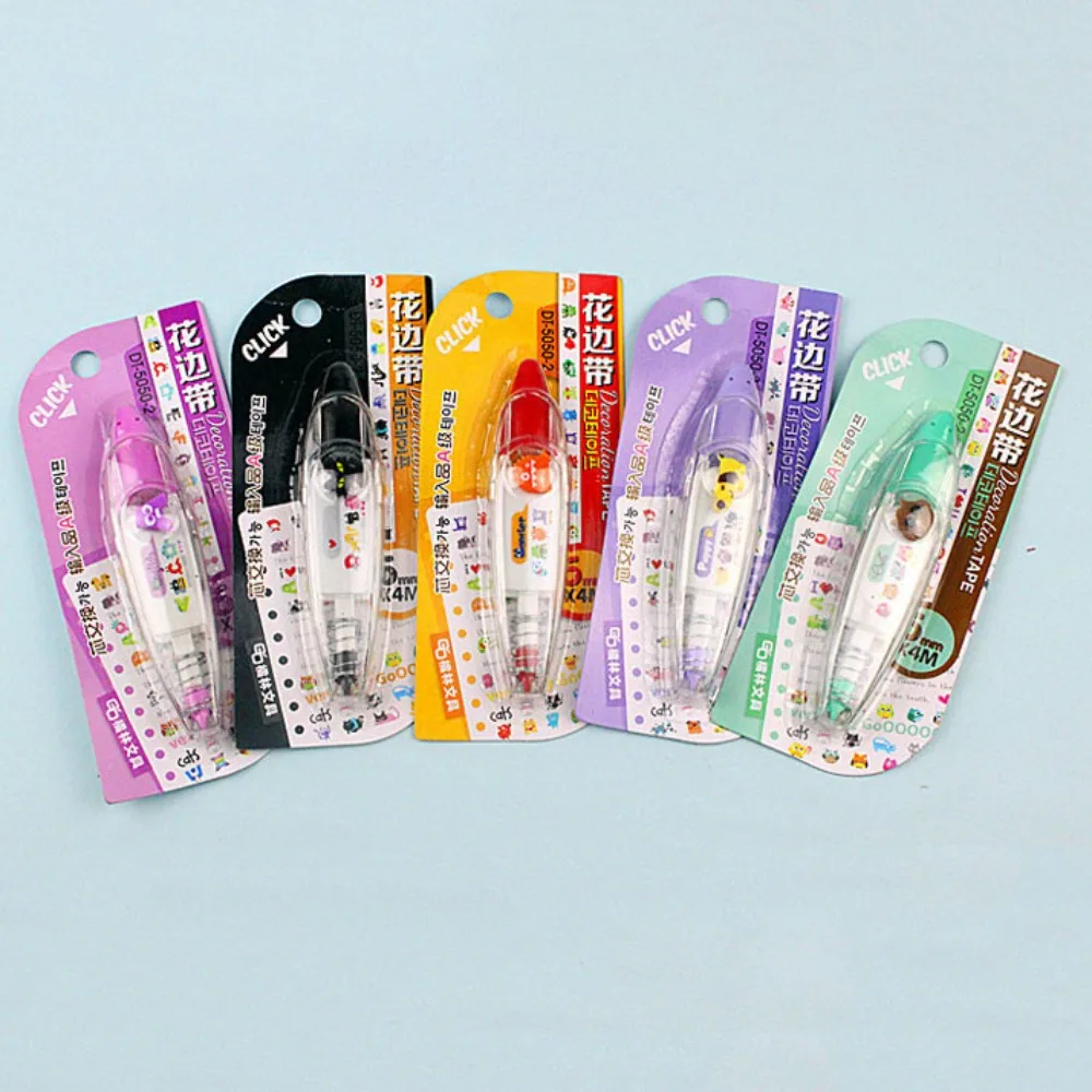 Cute Kawaii Decorative  Correction Tape 6mm*4M Kawaii Animals Cat Dog Owl Crocodile Flower Diary Stationery School Supply image 6