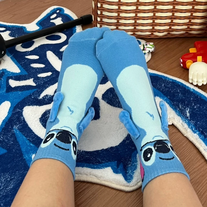 ديزني غرزة المغناطيس اليد في اليد جورب الكرتون متعة الأزياء لينة مريحة الإبداعية الكبار الأطفال عيد الميلاد تخزين لعبة هدية #2