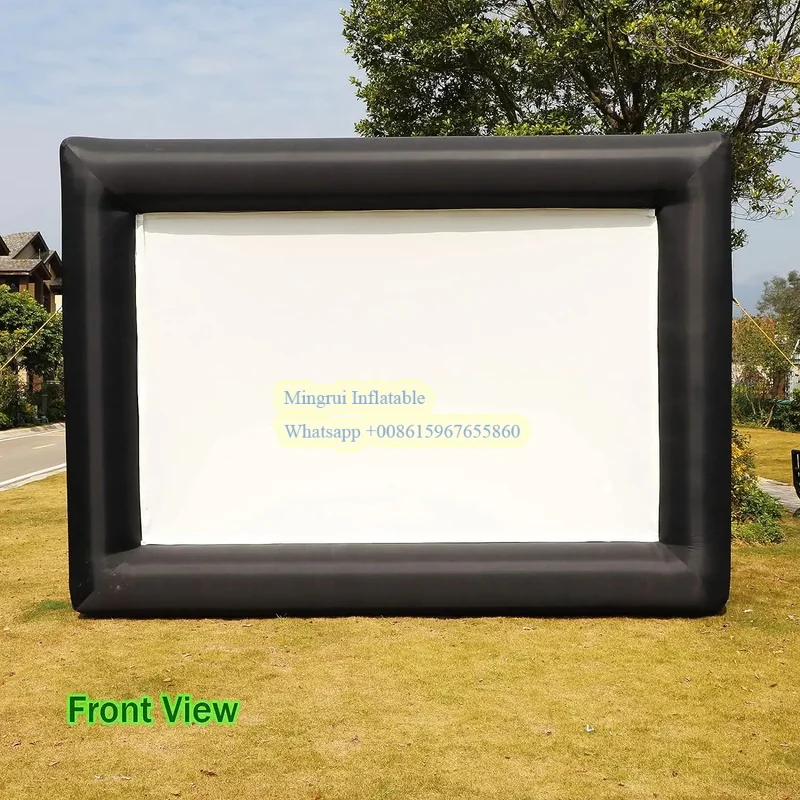14/16/20/30ft نفخ المحمولة العارض شاشة الفيلم ضخمة سينما شاشة الإسقاط الخلفية للحزب في الهواء الطلق الفناء الخلفي بركة متعة