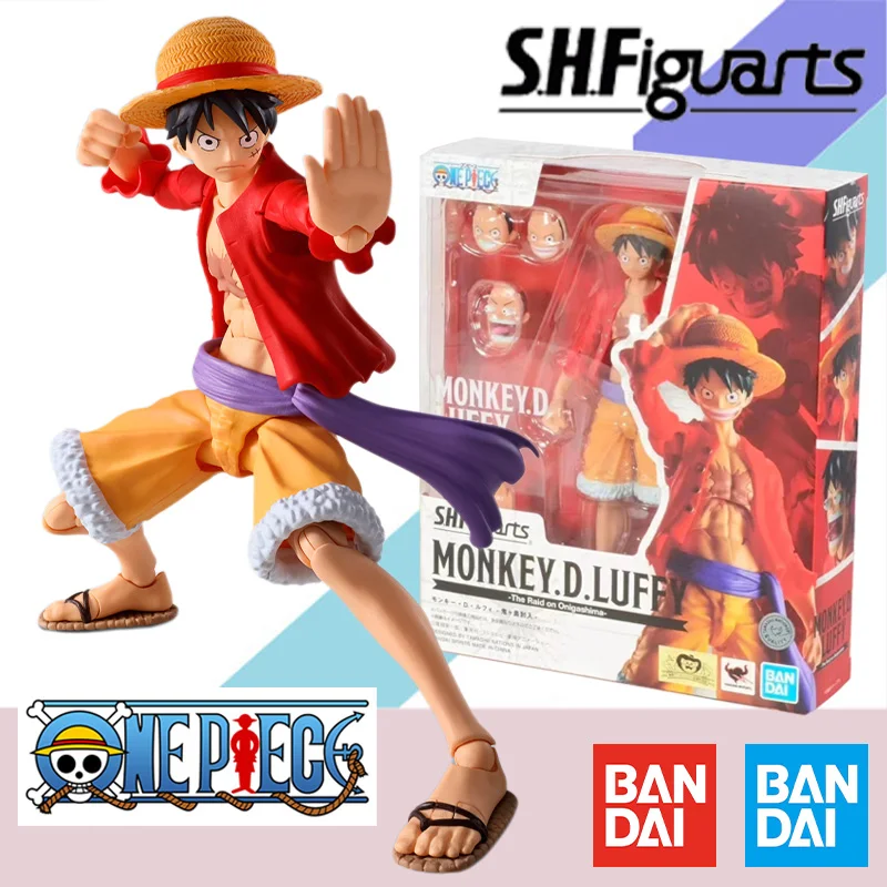 

Bandai Original One Piece Monkey D. Luffy Island of Ghosts Anime Action Figure Finished Model Kit Collection Toy Gift for Kids