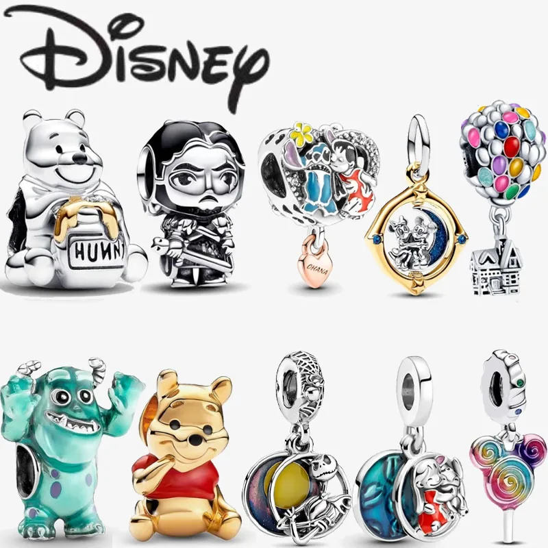 Disney 2024 new fashion hot air balloon beads for Pandora original bracelet accessories senior fine charm jewellery wholesale