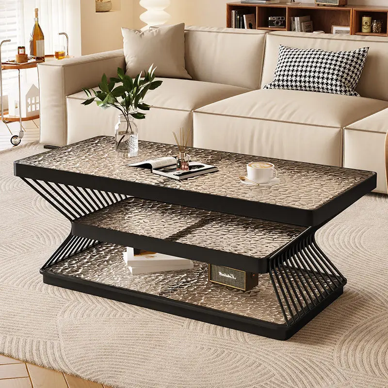 

Tempered glass coffee table living room small household new light luxury modern simple rectangular coffee table coffee table com