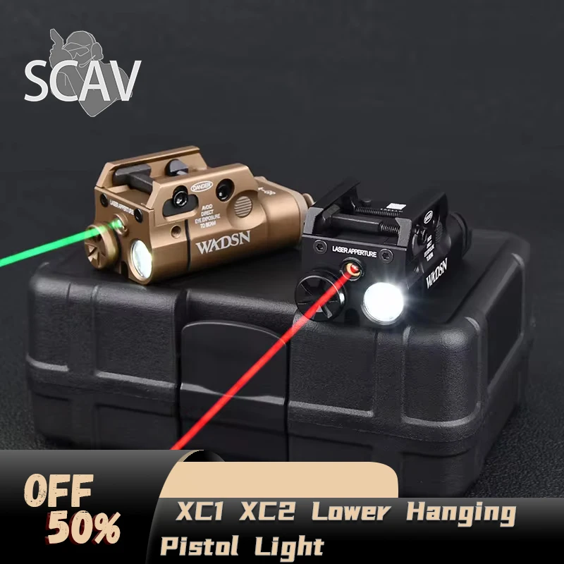 

WADSN XC1 Light Flashlight XC2 Laser Flashlight Tactical Airsoft Hunting Weapon Toy Gun Lamp XC1 XC2 Lower Hanging Pistol Light